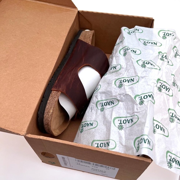 NEW NAOT MENS SANTA BARBARA SLIP-ON BUFFALO LEATHER SIZE 12 US, 45 EU, FREE SHIP